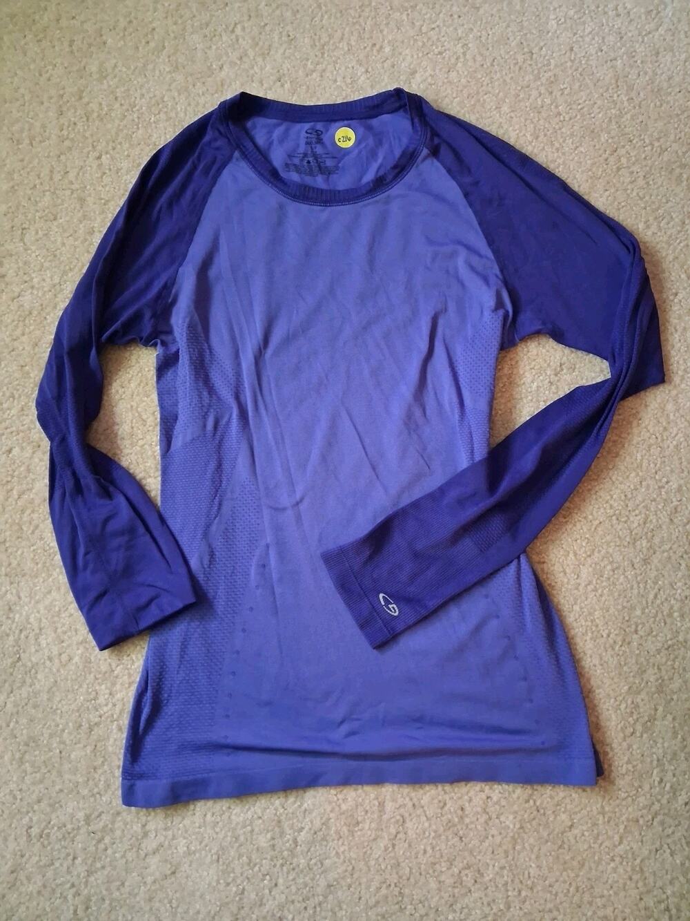 Women's Champion DuoDry Long Sleeve Athletic Performance Top Size Small